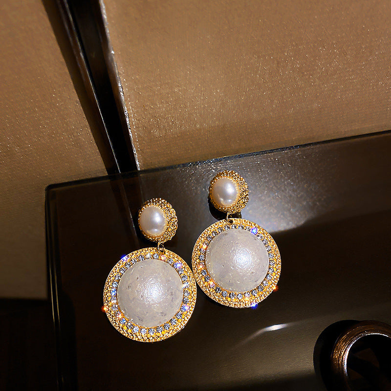 Wholesale 925 Silver Pin Vintage Earrings Pearl